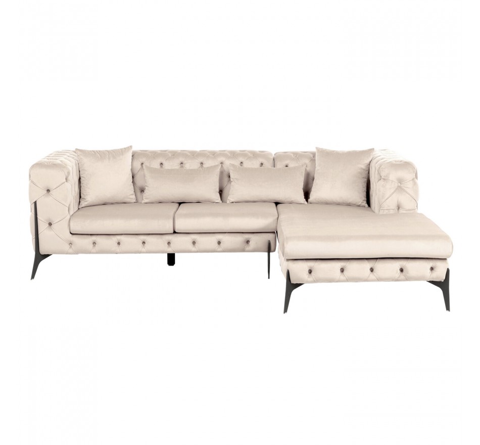 Hoekbank Bellissima rechts fluweel beige Kare Design Hoekbank Bellissima rechts fluweel beige Kare Design