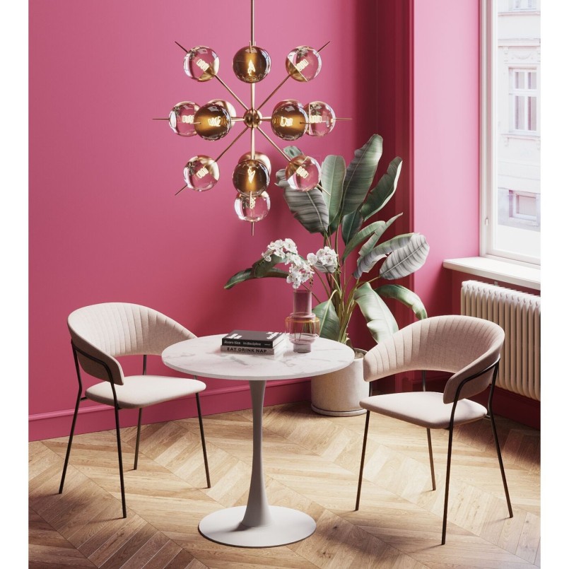 Witte tafel met marmer effect - Schickeria - Kare Design