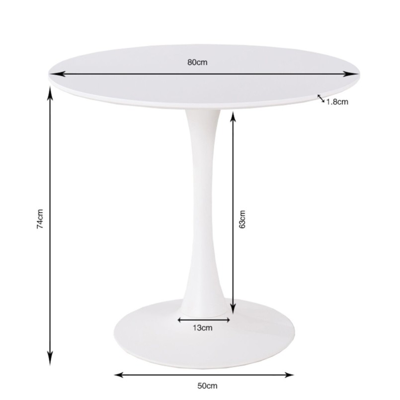 Eiken en zwart stalen tafel - Schickeria - Kare Design