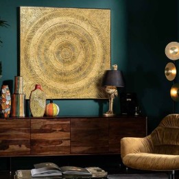 Goud reliëf schilderij - Kunst Cirkel - Kare Design