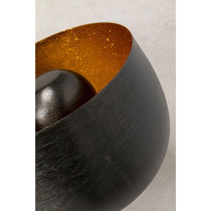 Zwarte en gouden stalen lamp - Apollon Smooth - Kare Design