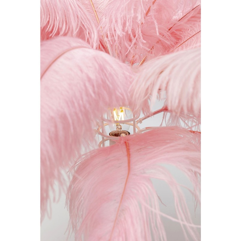 Roze veren tafellamp - Kare Design