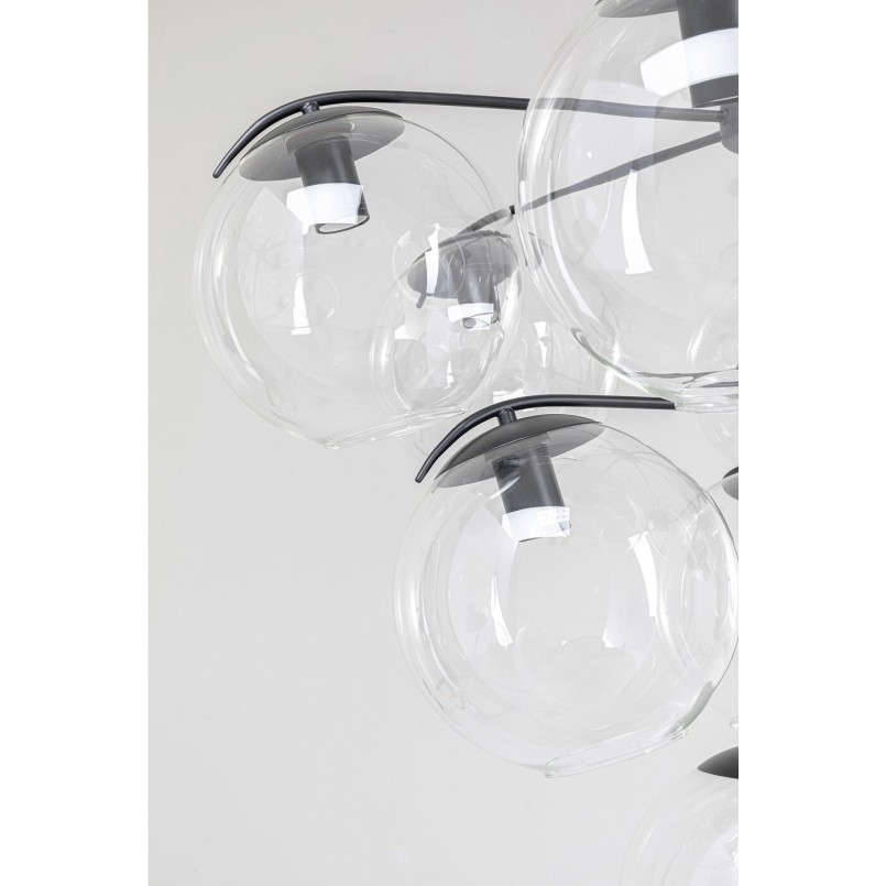 Black industrial suspension lamp - Lasmina - Kare Design