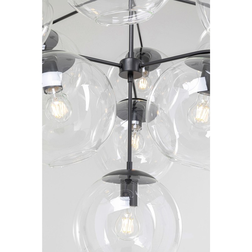 Black industrial suspension lamp - Lasmina - Kare Design
