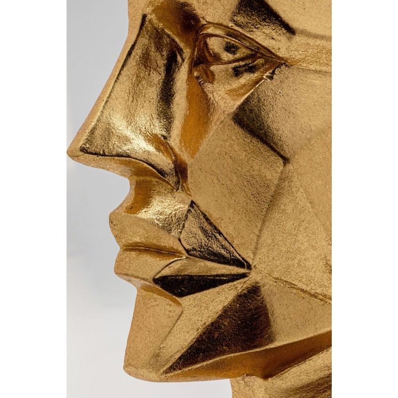 Golden face bookend - Kare Design