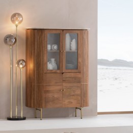 Vitrinekast massief mango - Grace - Kare Design