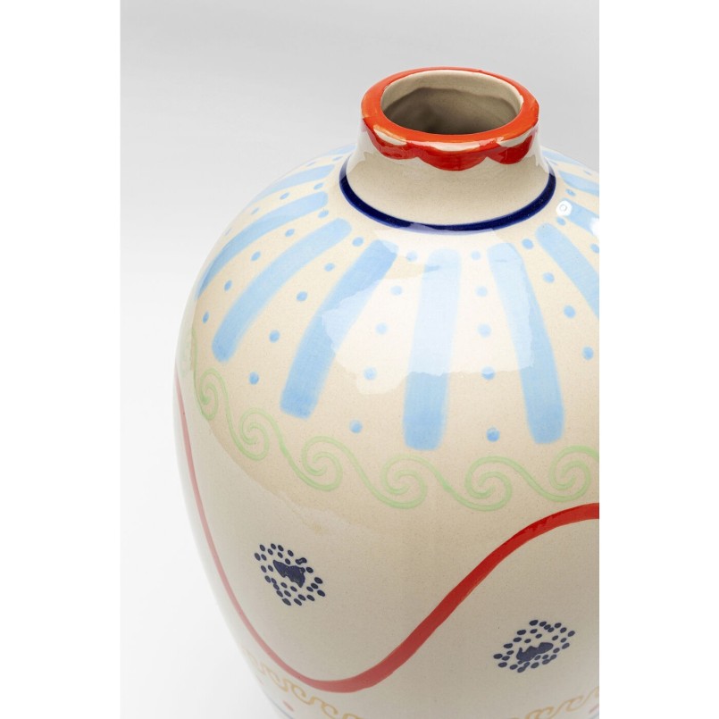 Vase with multicolored patterns - Los Cabos - Kare Design