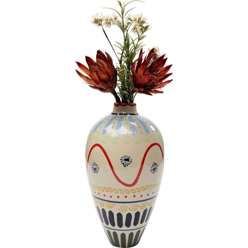 Vase with multicolored patterns - Los Cabos - Kare Design