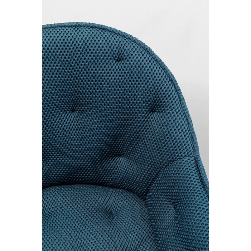 Chaise pivotante Carlito Mesh vert pétrole