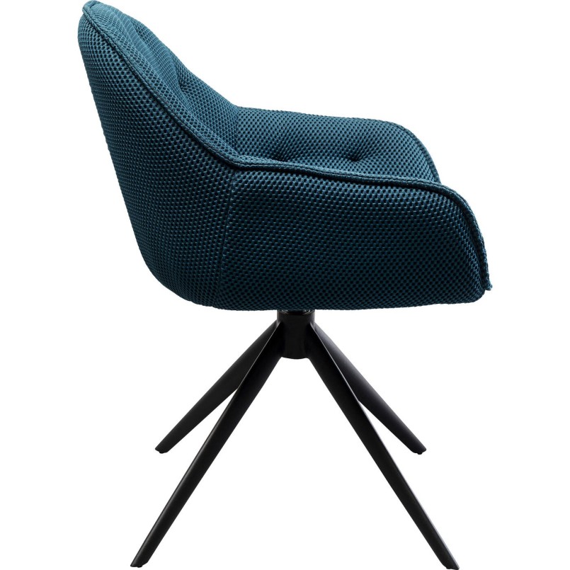 Chaise pivotante Carlito Mesh vert pétrole