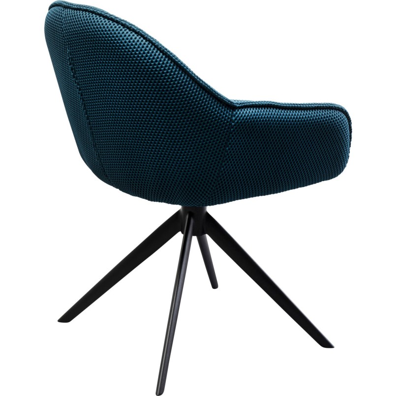 Chaise pivotante Carlito Mesh vert pétrole