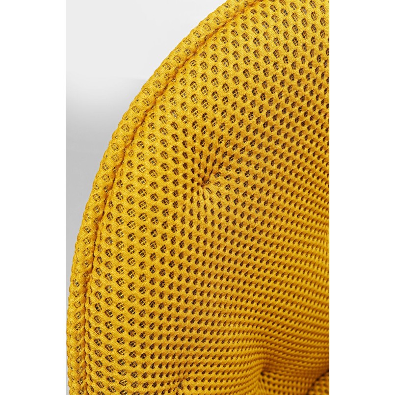 Chaise pivotante Carlito Mesh jaune