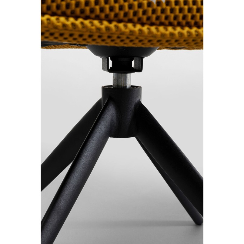 Chaise pivotante Carlito Mesh jaune