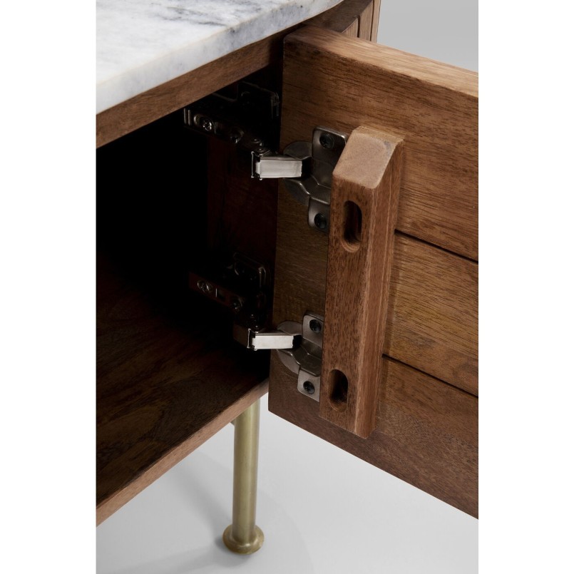 Houten TV-meubel met marmeren blad - Grace - Kare Design