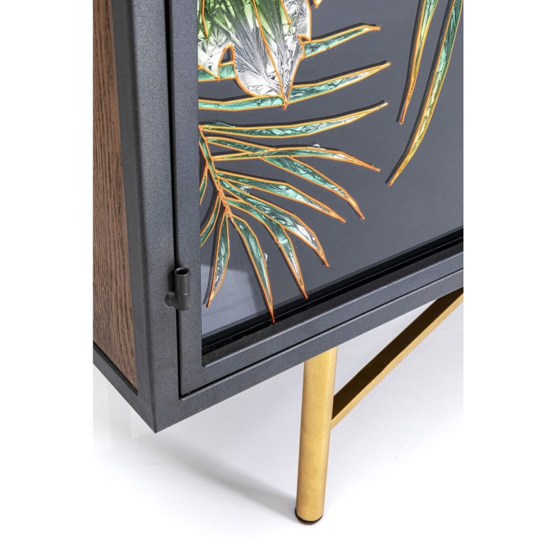 Glasdeur dressoir met tropische bladeren - Jungle - Kare Design