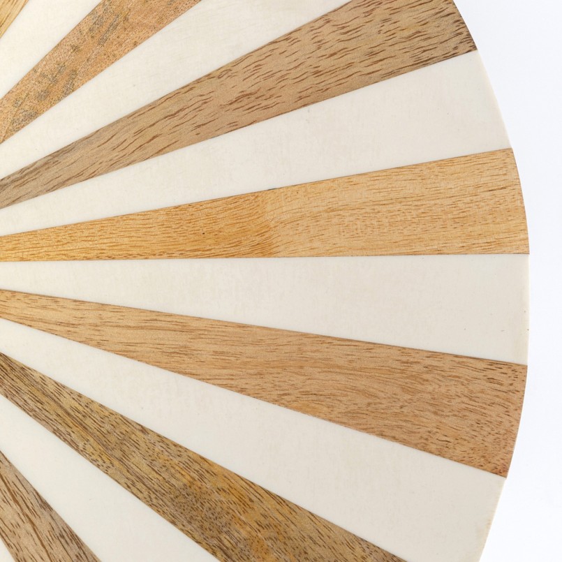 Ronde witte en gouden bijzettafel - Domero Cirque - Kare Design