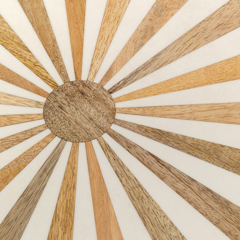 Ronde witte en gouden bijzettafel - Domero Cirque - Kare Design