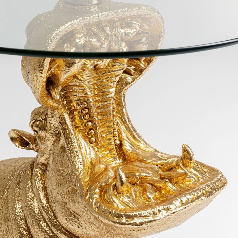 Gouden nijlpaard bijzettafel - Kare Design