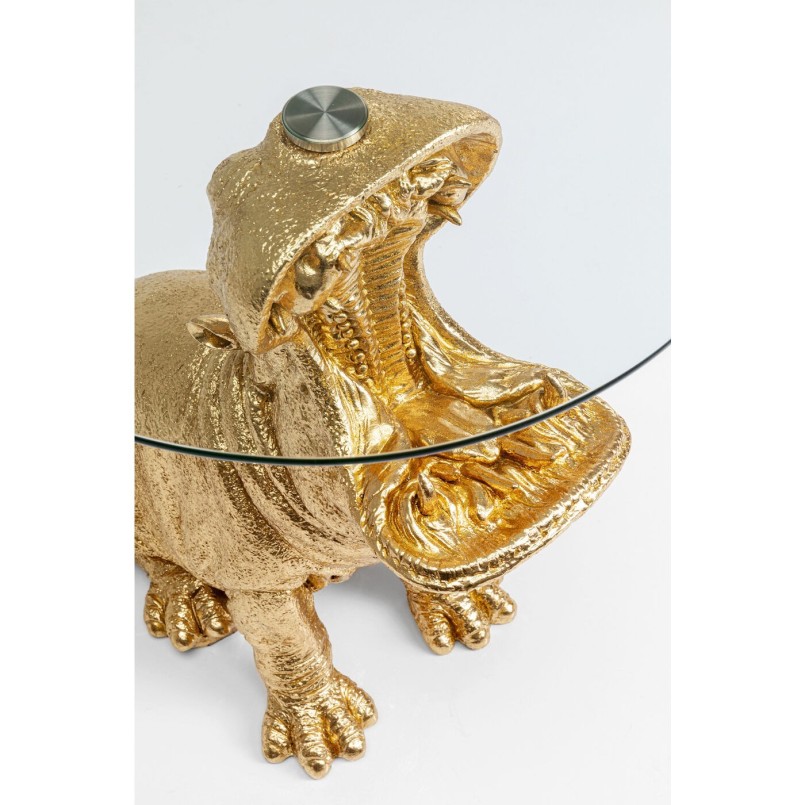 Gouden nijlpaard bijzettafel - Kare Design