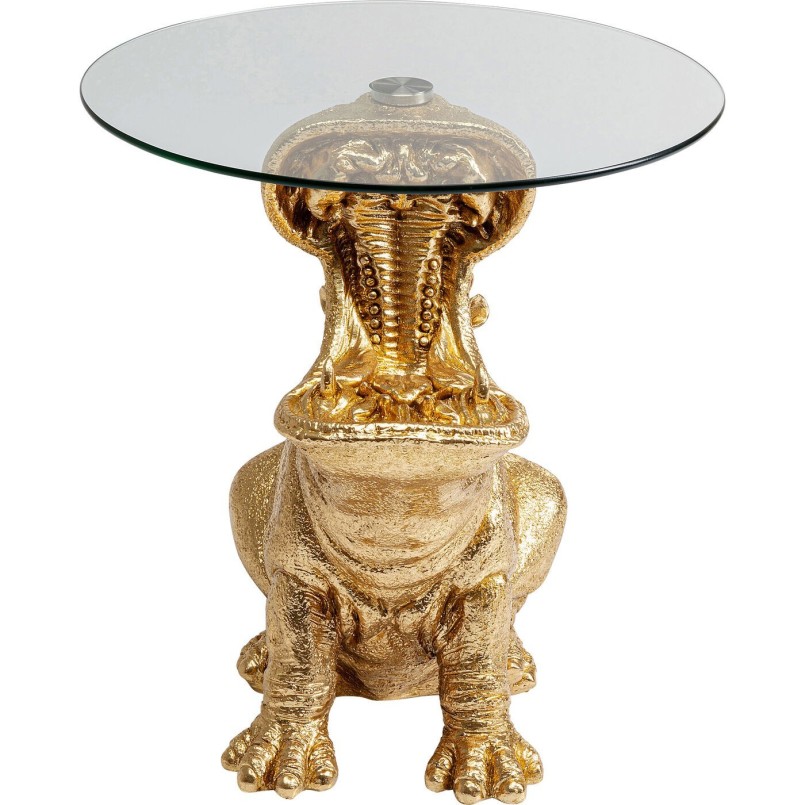 Gouden nijlpaard bijzettafel - Kare Design