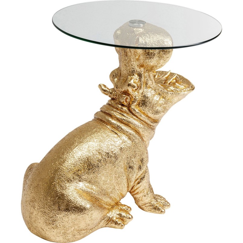 Gouden nijlpaard bijzettafel - Kare Design