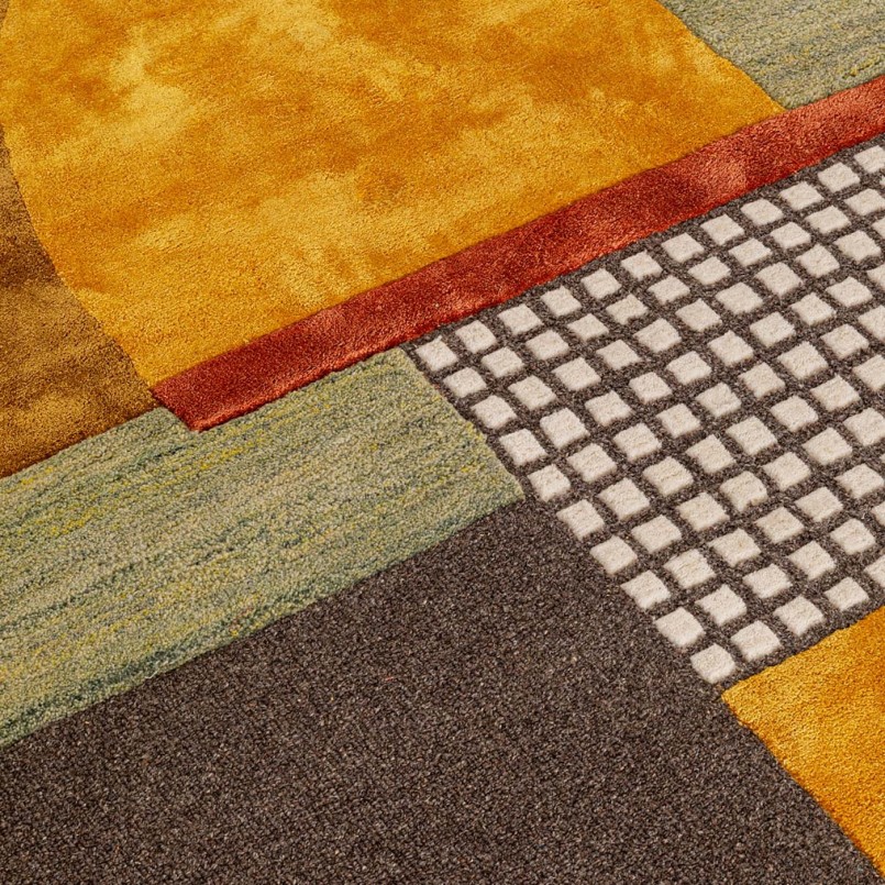 Retro rug in warm colors - Seventy - Kare Design