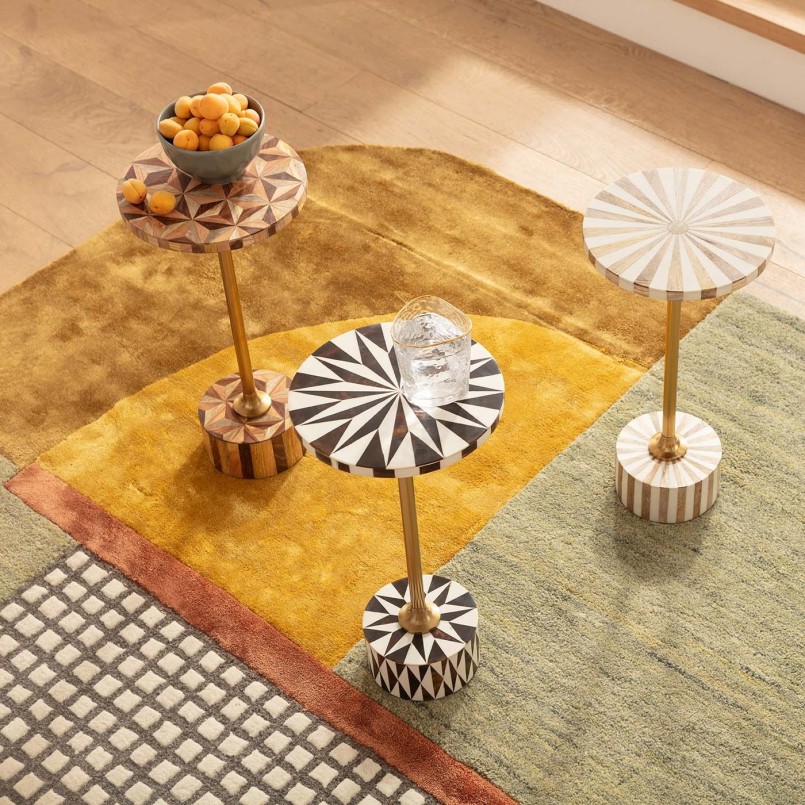 Retro tapijt in warme kleuren - Seventy - Kare Design