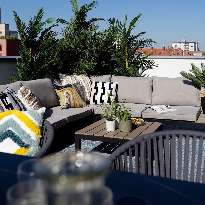 Black and grey garden furniture - Holiday - Kare Design