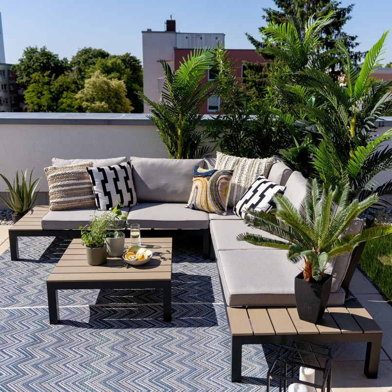 Black and grey garden furniture - Holiday - Kare Design