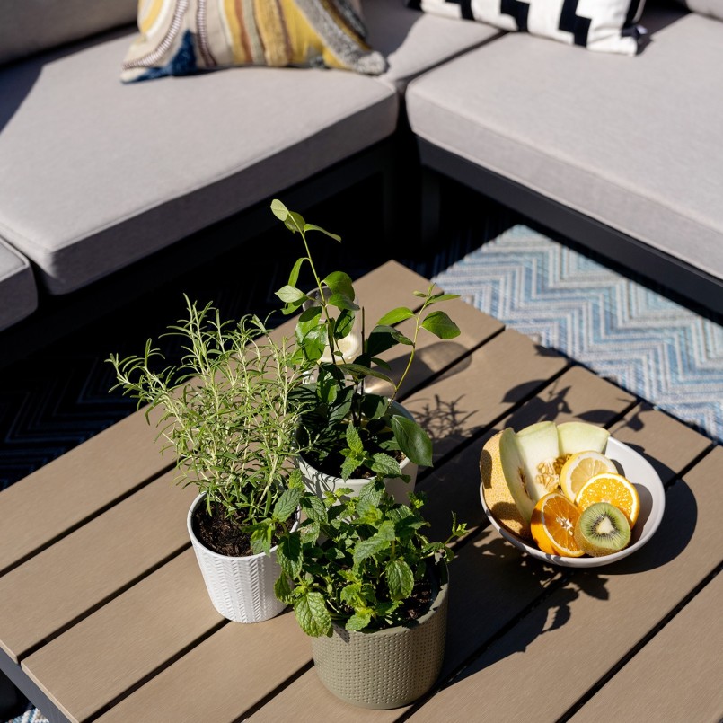 Zwart en grijs tuinmeubilair - Holiday - Kare Design
