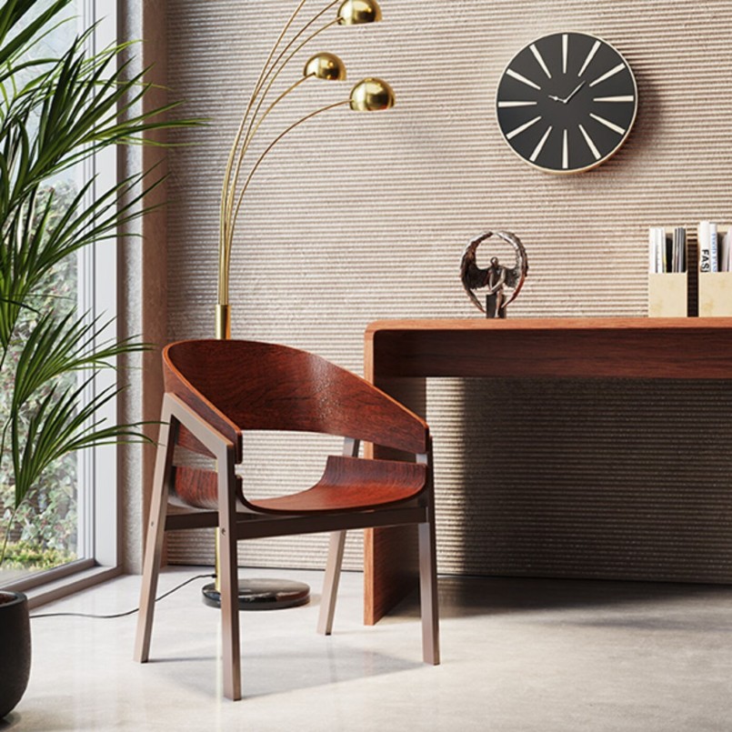Bureau van notenhout - Club - Kare Design