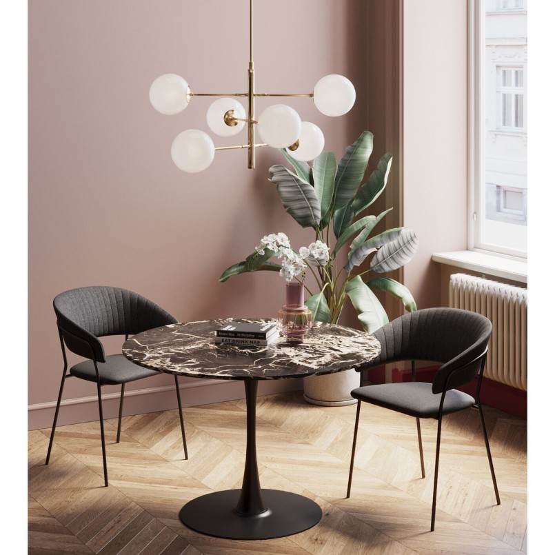 Zwart marmeren tafelblad - Schickeria - Kare Design