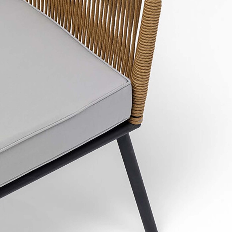 Bruin en grijs tuinmeubel set - Elba - Kare Design