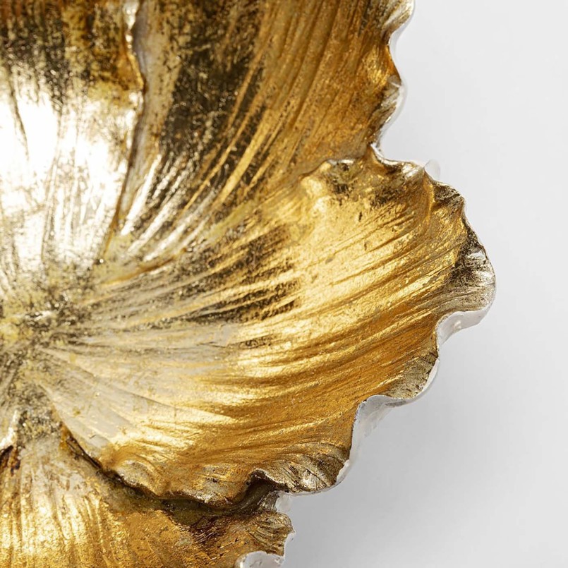 Gouden bloemenkom - Kare Design
