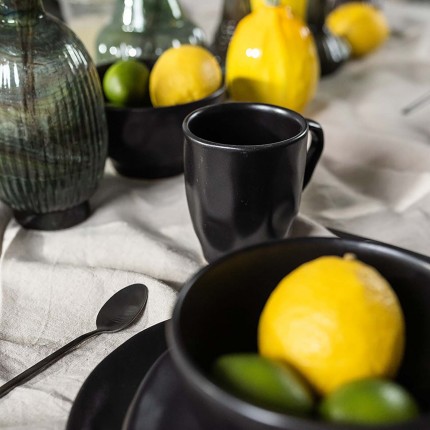 Mokken Organic zwart (4/set) Kare Design