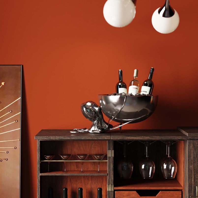Zilveren octopus champagne emmer - Kare Design