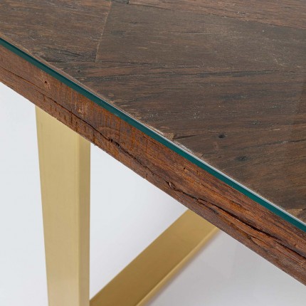 Eettafel Conley 160x80cm messing Kare Design