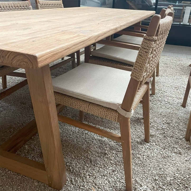 Tuintafel in teruggewonnen teak - Ibiza - Kare Design