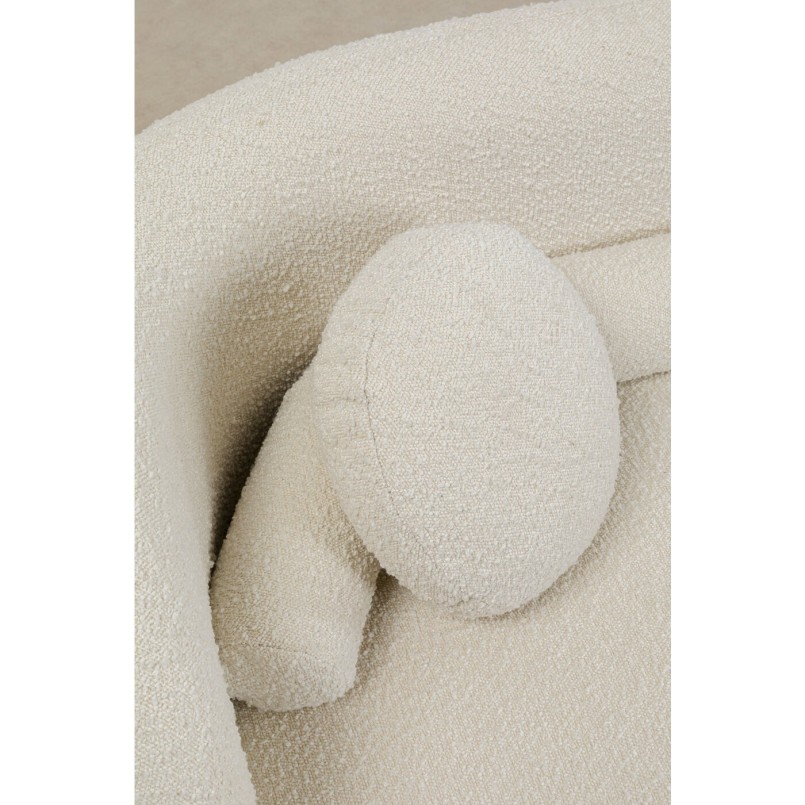 Retro sofa in cream fabric - Kelly - Kare Design