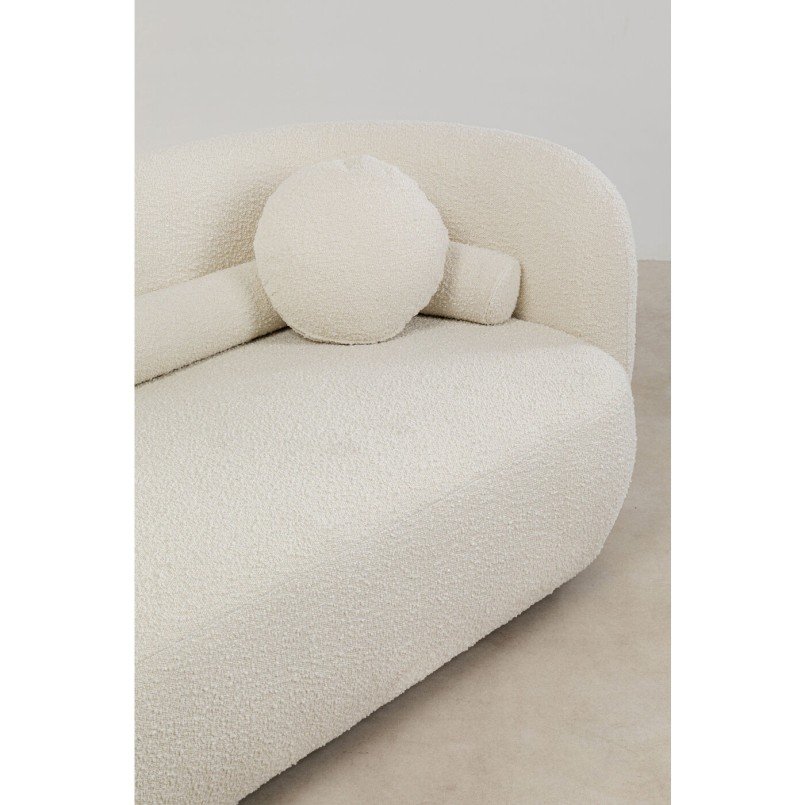 Retro sofa in cream fabric - Kelly - Kare Design