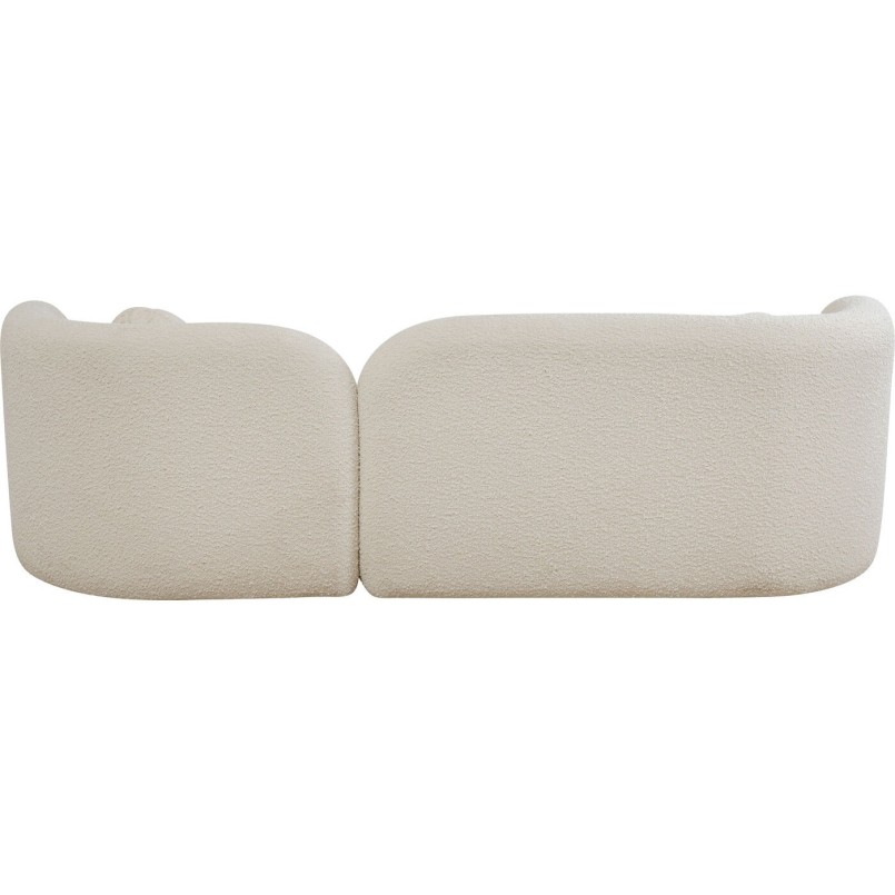 Retro sofa in cream fabric - Kelly - Kare Design