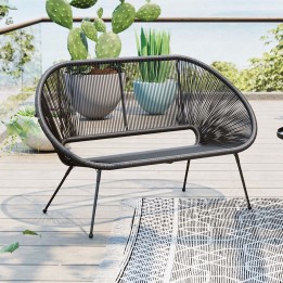 Zwarte tuinbank - Acapulco - Kare Design