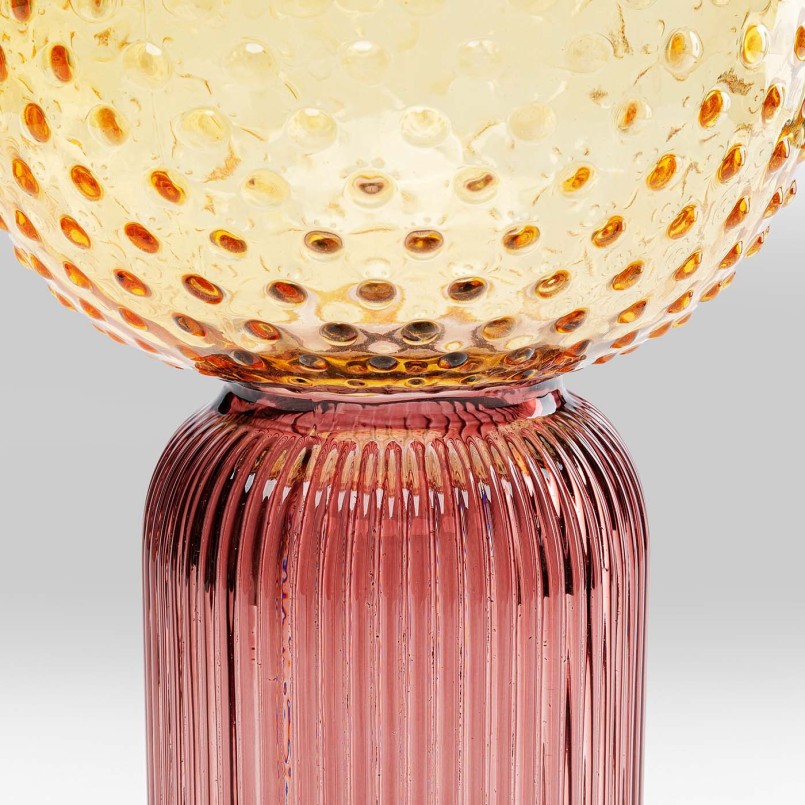 Yellow pink glass vase - Marvelous Duo - Kare Design