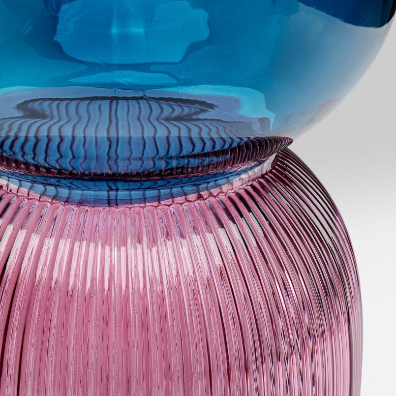 Glazen vaas roze blauw - Marvelous Duo - Kare Design