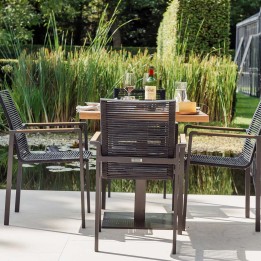 Vierkante hoge tafel voor buiten - Lucie - Gescova