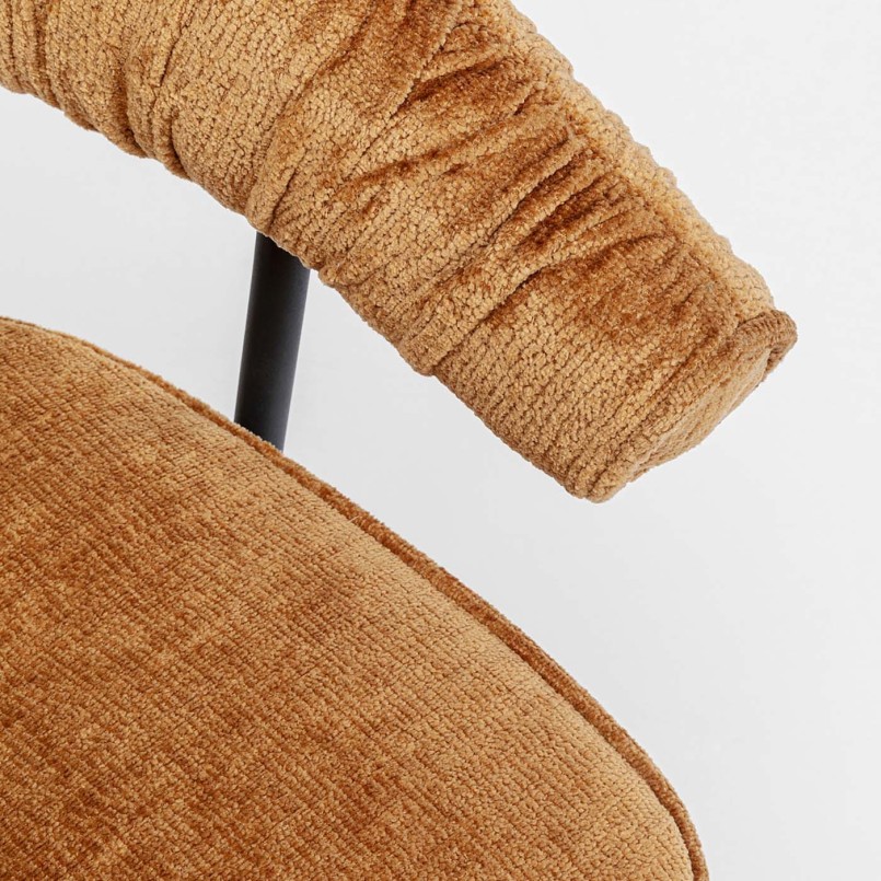Orange swivel armchair - Arabella - Kare Design