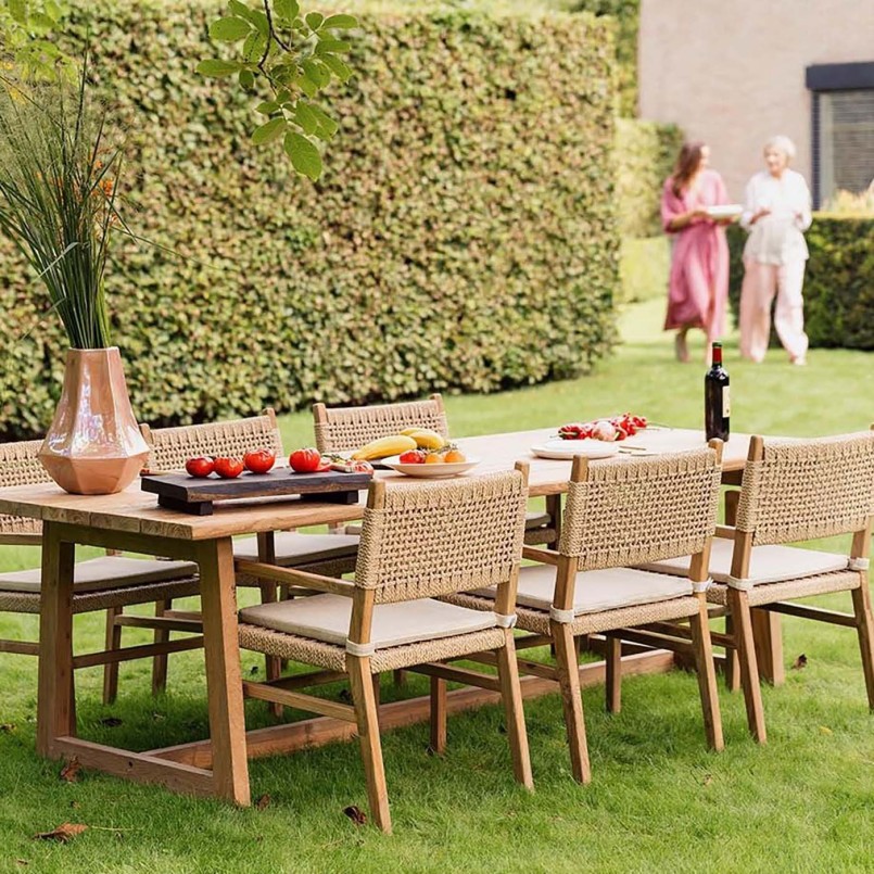 Tuintafel in teruggewonnen teak - Ibiza - Kare Design
