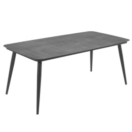 Houtskoolgrijze rechthoekige tuintafel - Bazel - Gescova