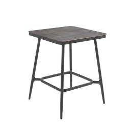 Vierkante tuintafel houtskoolgrijs - Bazel - Gescova