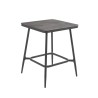 Charcoal grey square garden table - Basel - Gescova